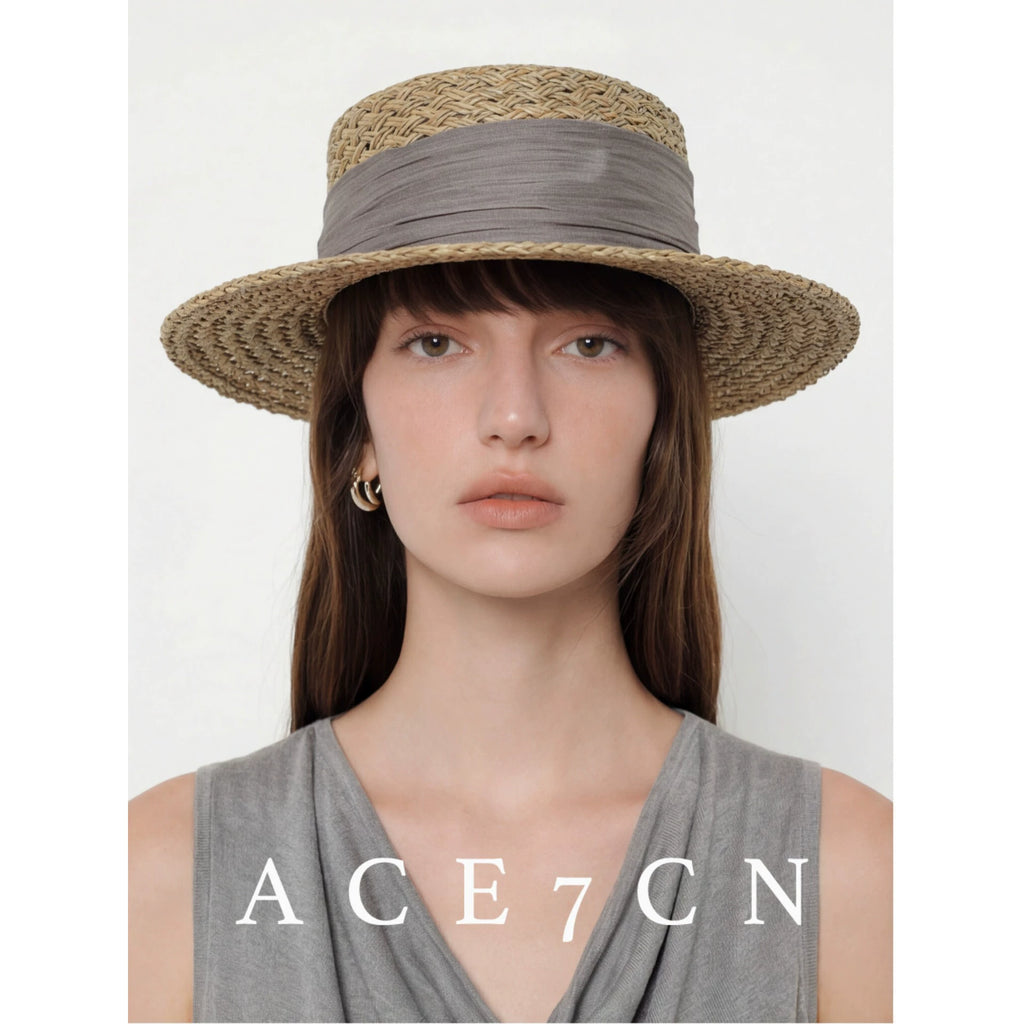 Openwork Silk-Straw Fedora — ACE7CN