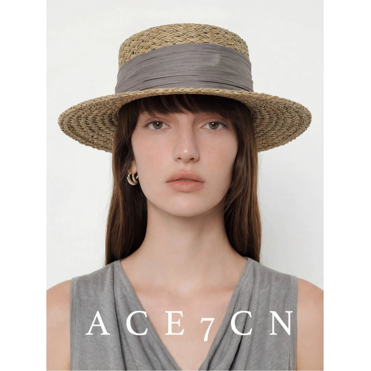 Openwork Silk-Straw Fedora — ACE7CN