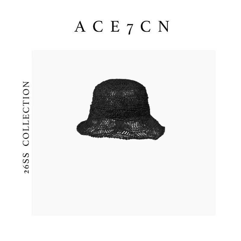 Openwork Lampshade Bucket Hat — ACE7CN