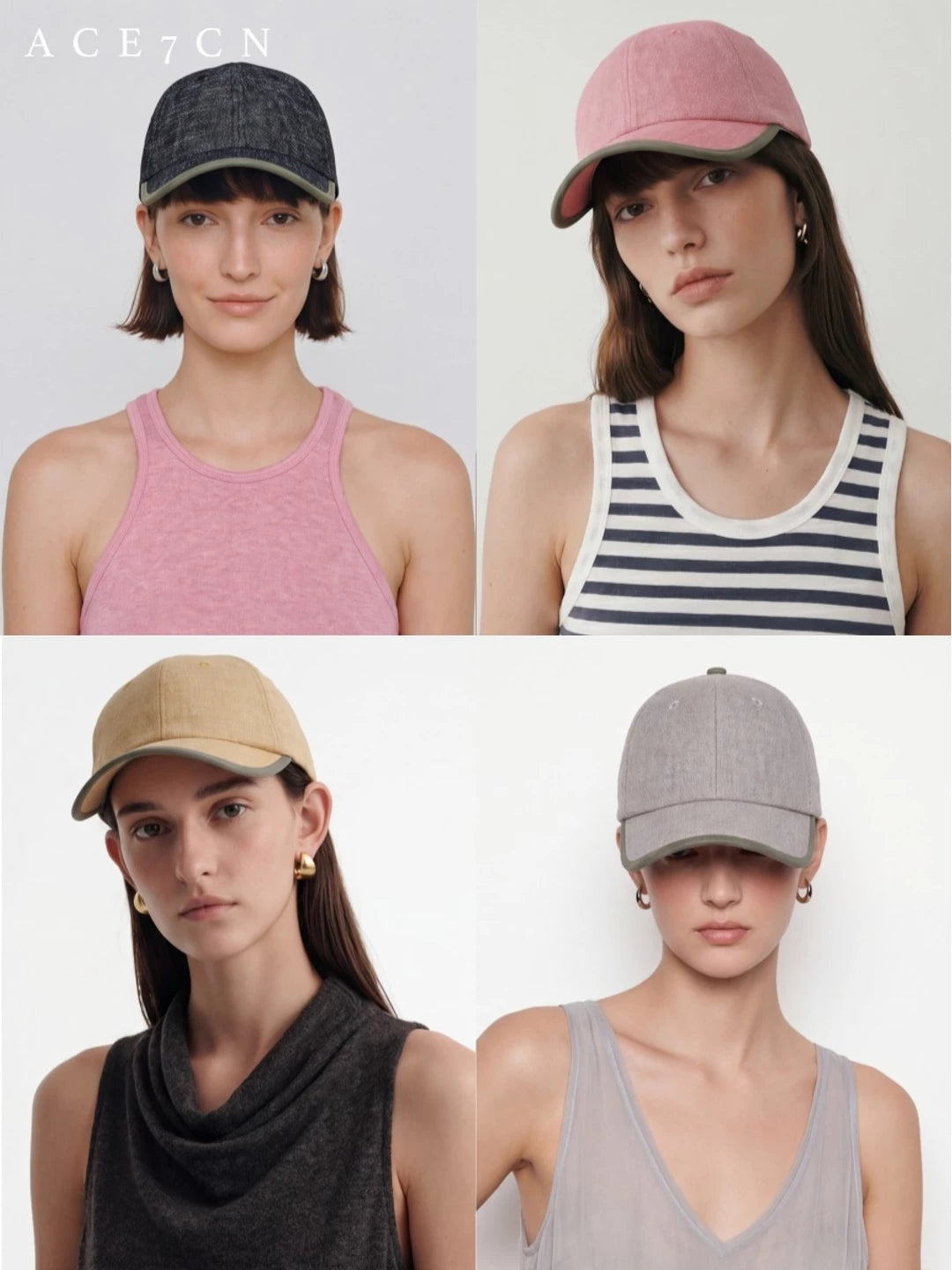 Linen Baseball Cap — ACE7CN