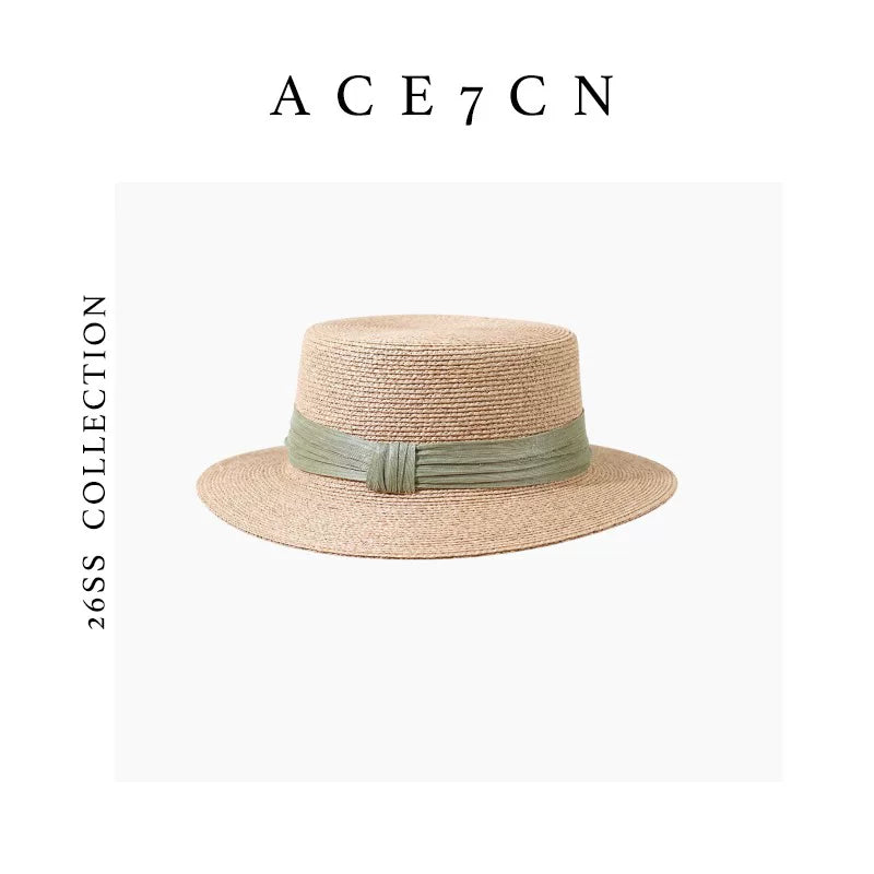 Plant-Fibre Raffia Fedora — ACE7CN