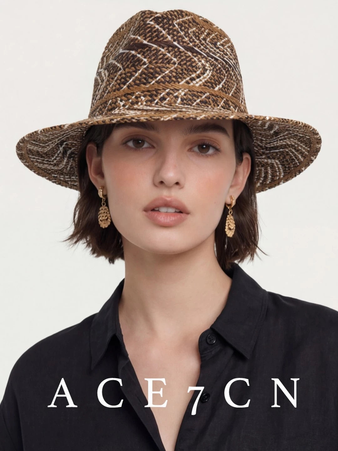 Hand-Woven Straw Panama Hat — ACE7CN