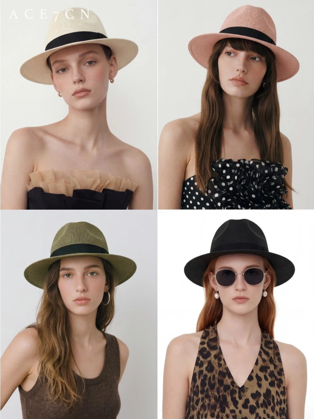 Western Straw Panama Hat — ACE7CN