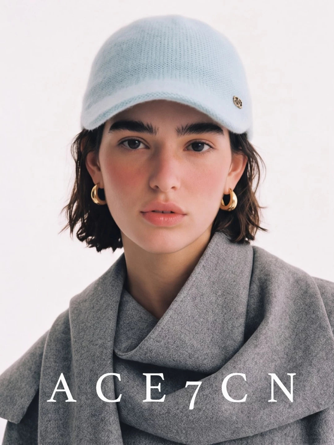 Nordic Classic Wool Cap Casual Knit All-in-One Baseball