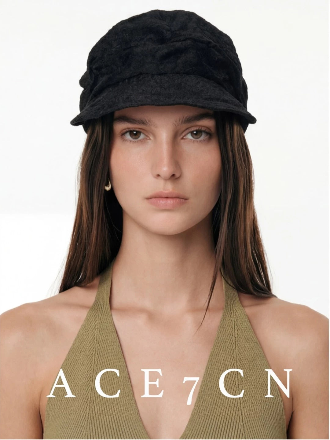 Soft-Crown Tencel Equestrian Cap — ACE7CN