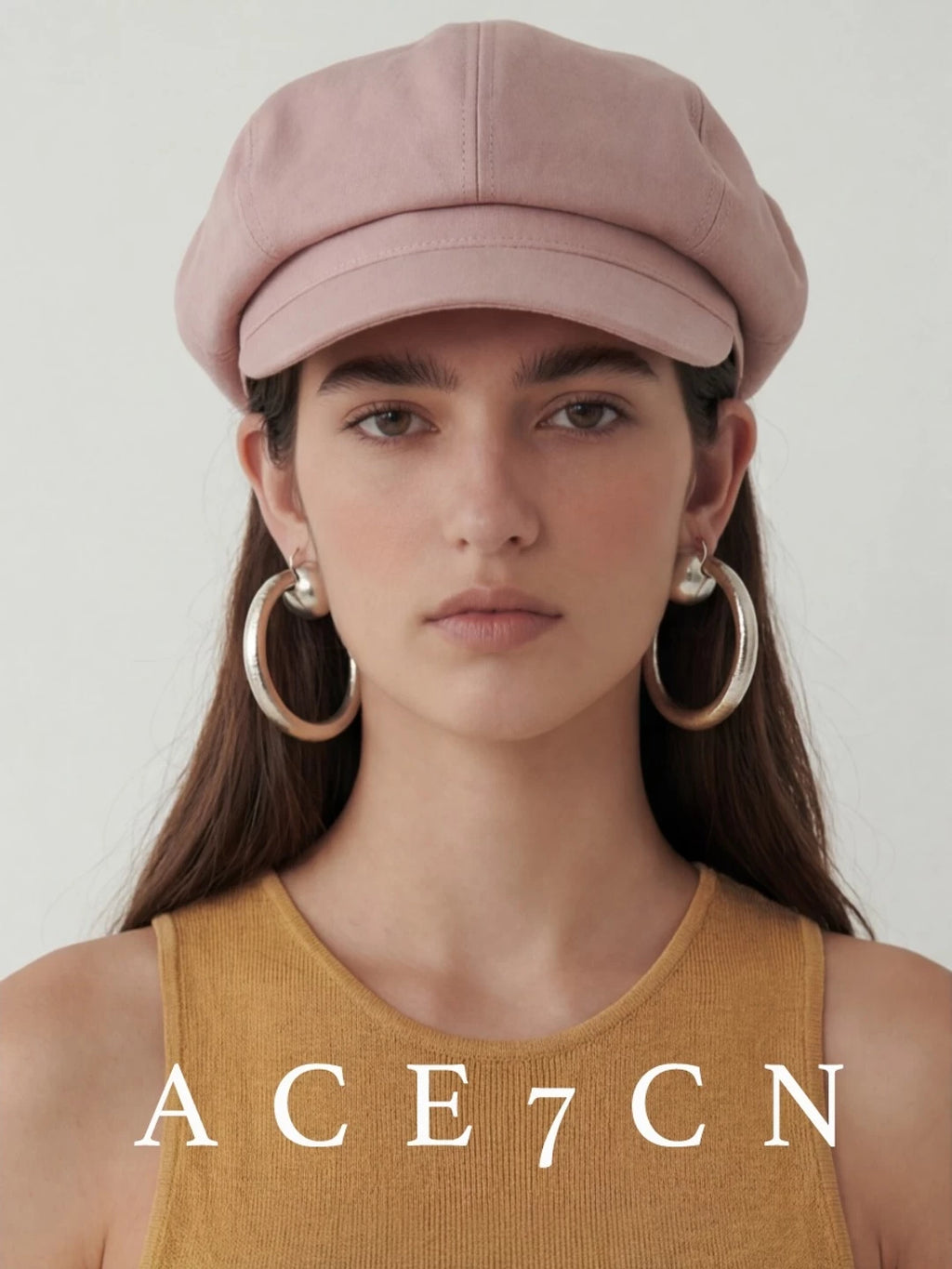 Matte Cotton Newsboy Cap — ACE7CN