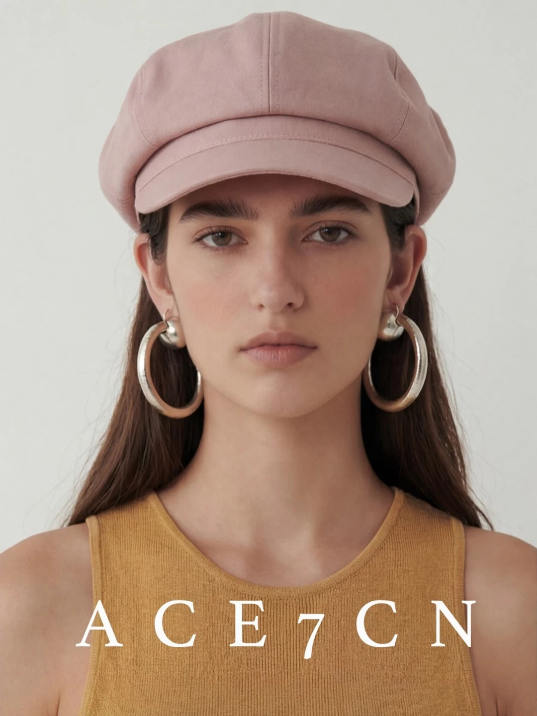 Matte Cotton Newsboy Cap — ACE7CN