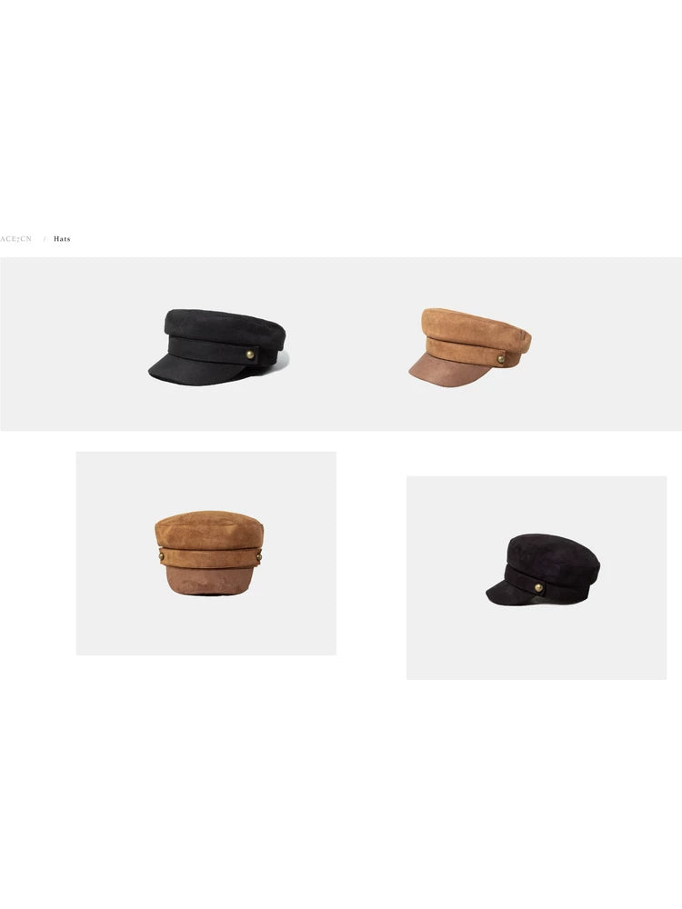 Suede Captain Cap — ACE7CN