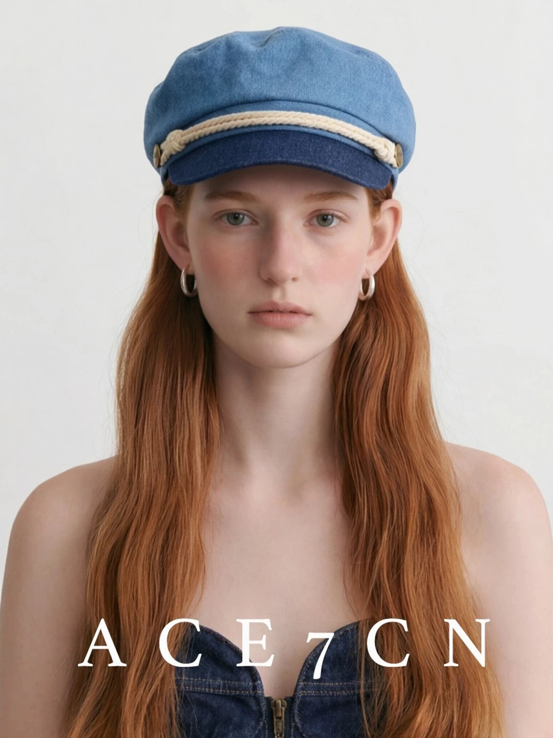 Denim Sailor Cap — ACE7CN