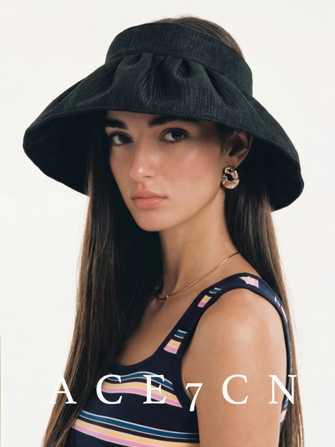 Wide-Brim Headband Visor — ACE7CN
