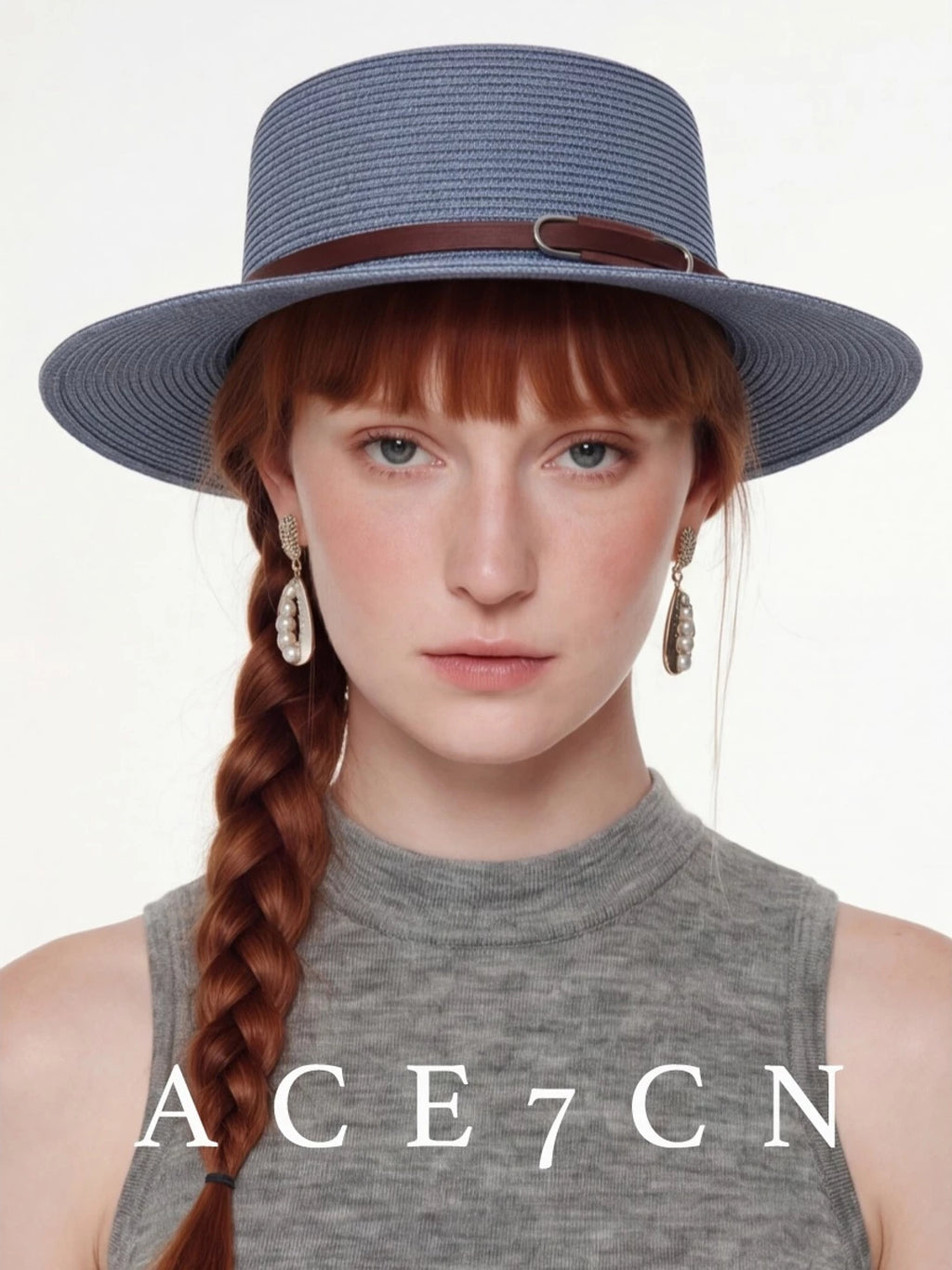 Flat-Top Straw Boater — ACE7CN