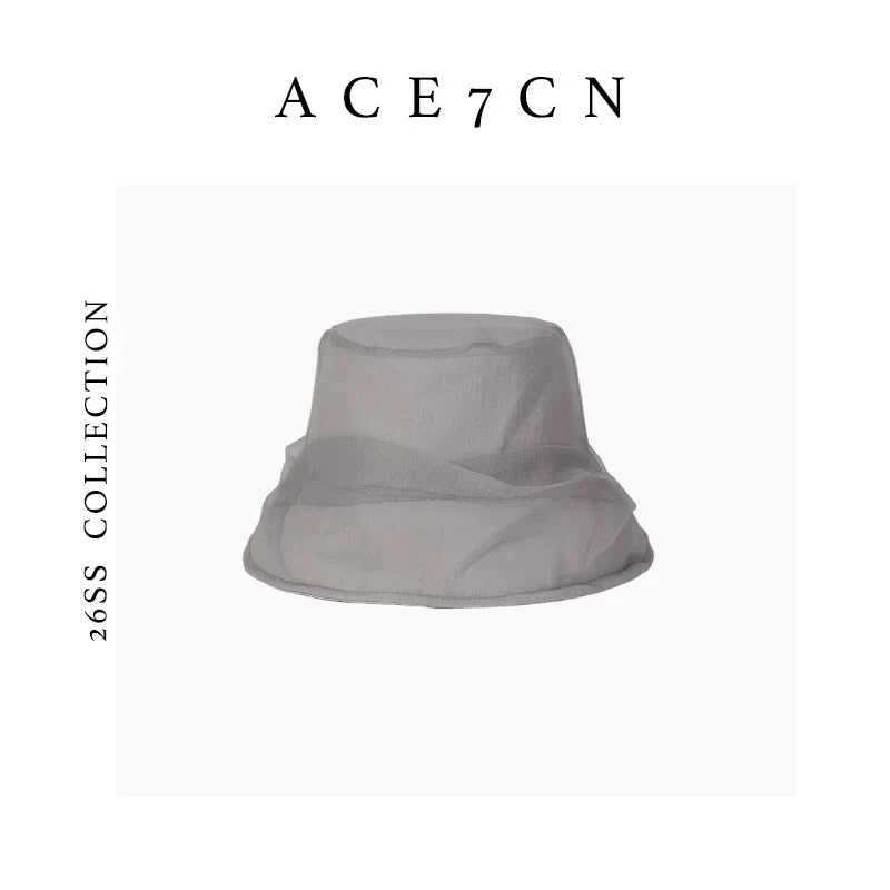 Sheer Gauze Bucket Hat — ACE7CN