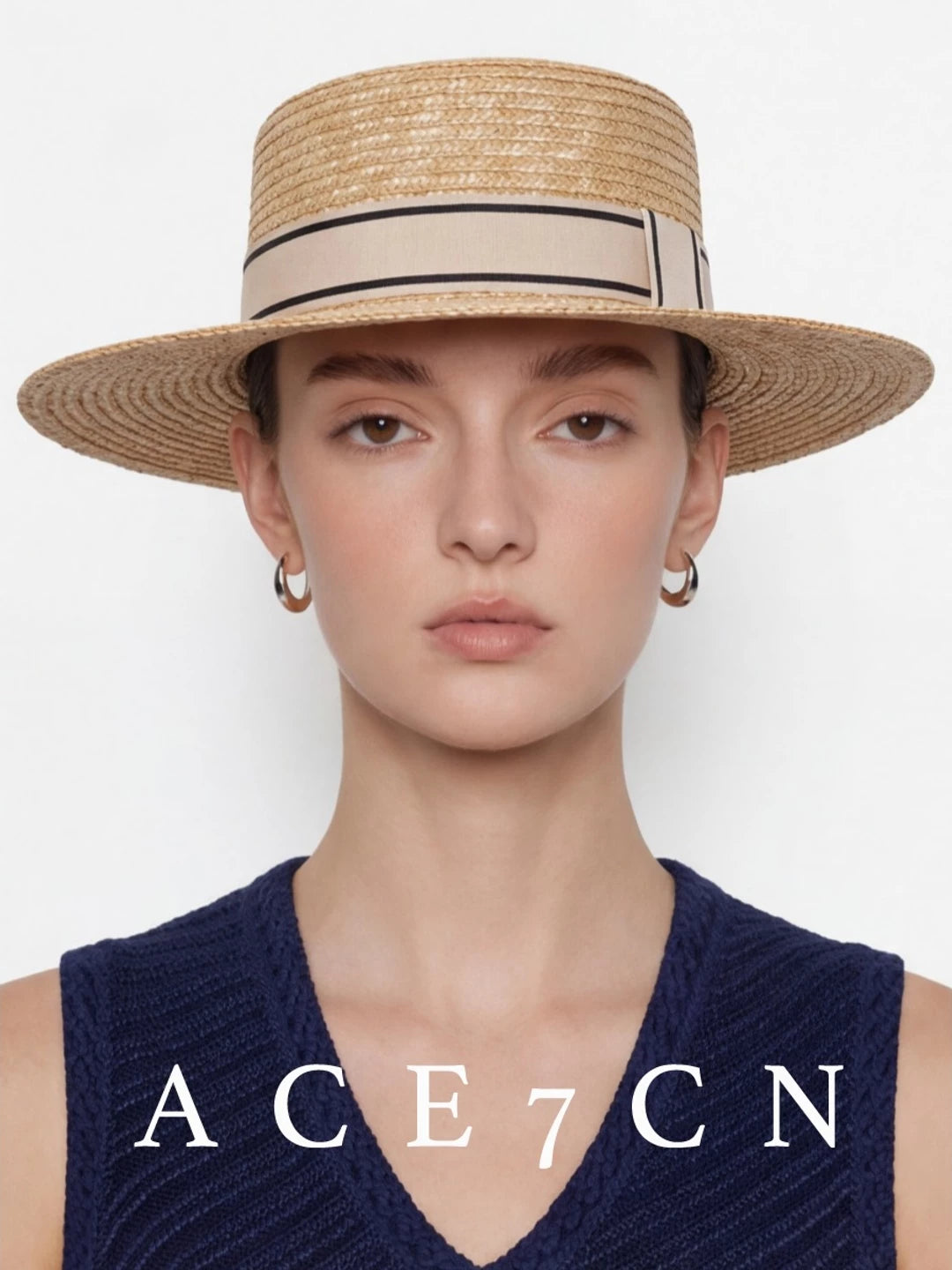 Hand-Woven Wheat-Straw Fedora — ACE7CN