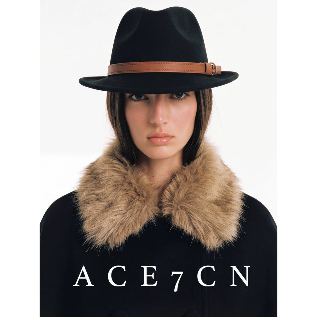Belt-Buckle Western Panama Hat — ACE7CN