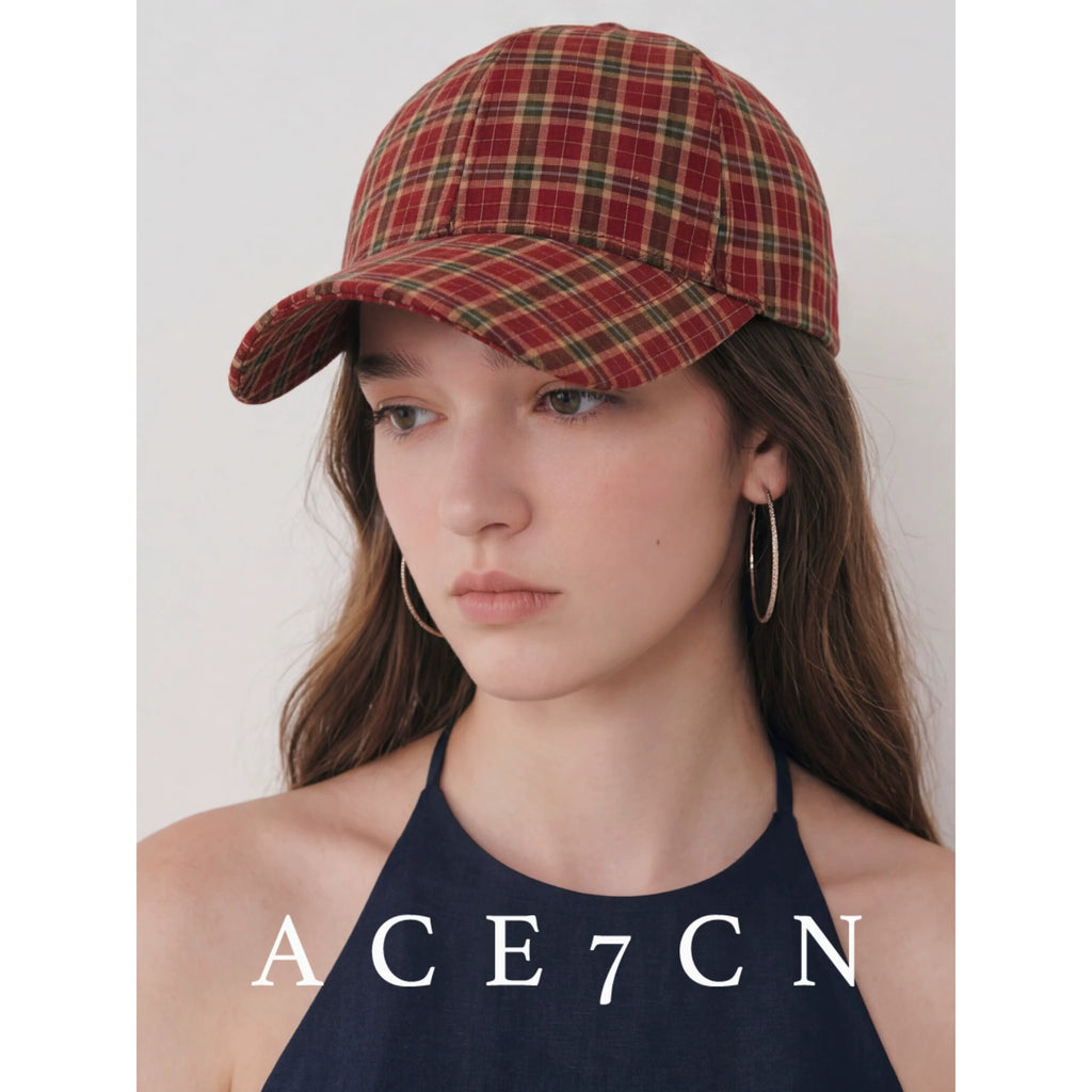 Plaid Baseball Cap — ACE7CN