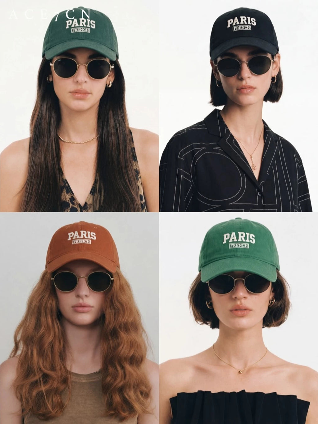 Paris-Embroidered Baseball Cap — ACE7CN