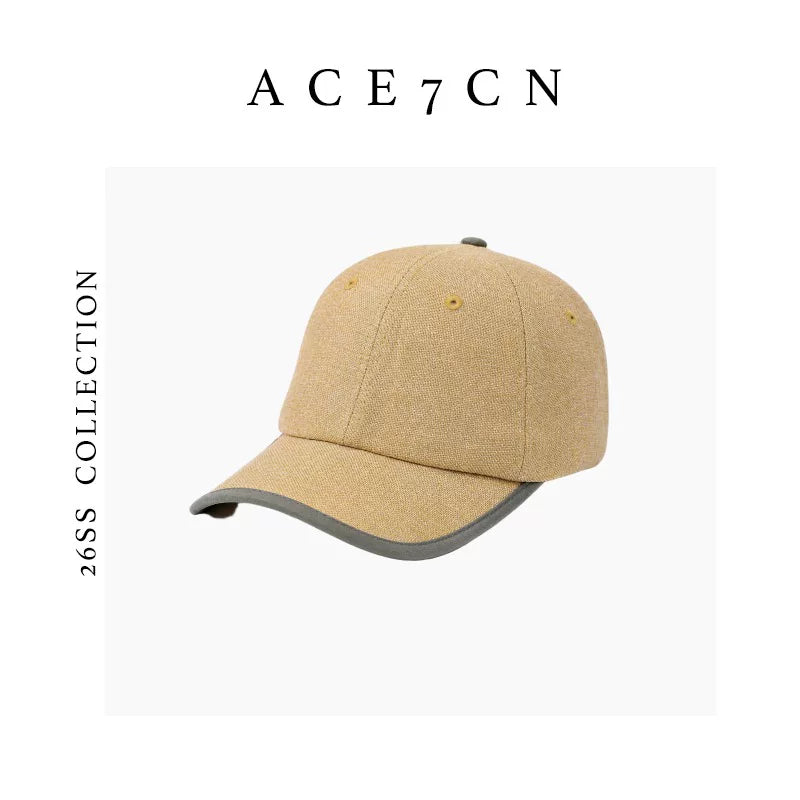 Linen Baseball Cap — ACE7CN