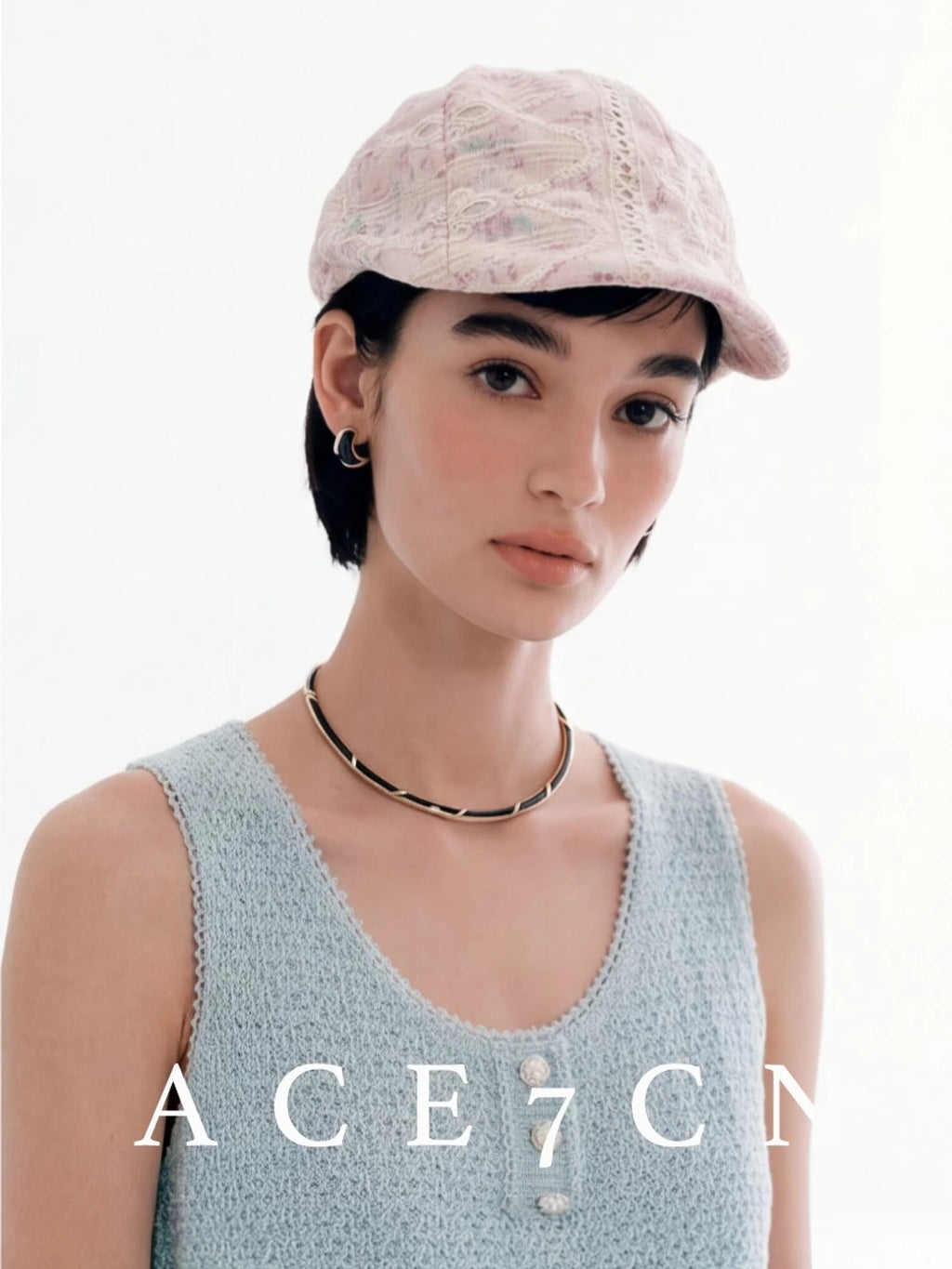 Embossed Lace Baseball Cap — ACE7CN