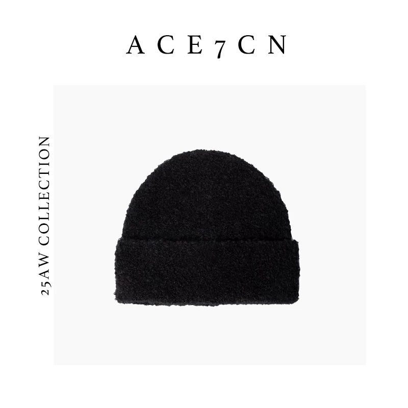 Cuffed Alpaca Bouclé Beanie — ACE7CN