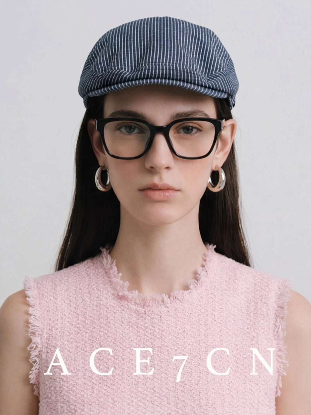 Multicolor Striped Flat Cap — ACE7CN