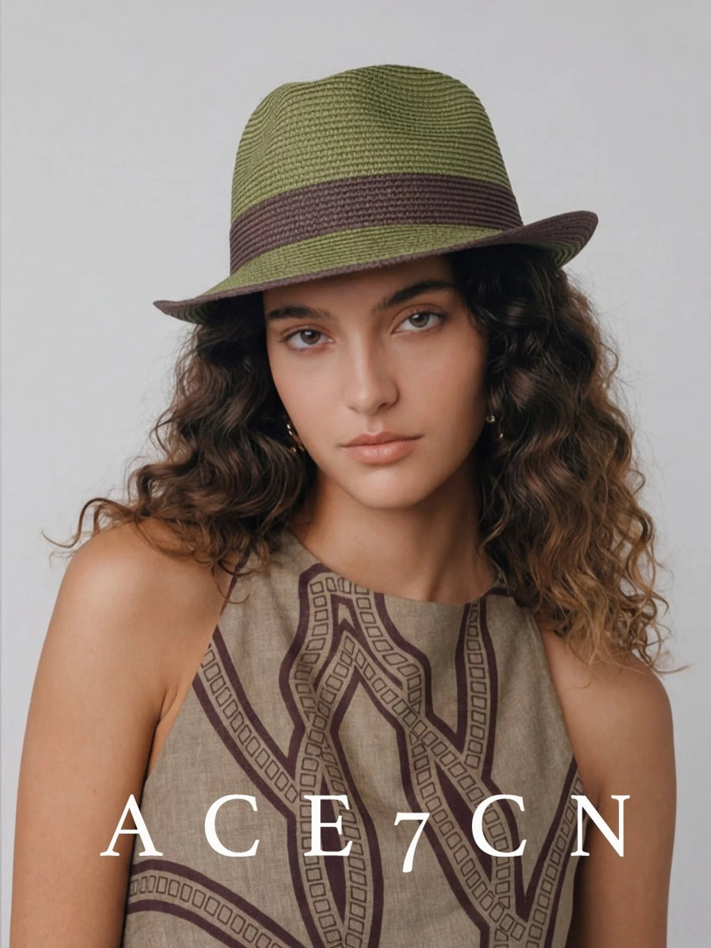 Woven Paper-Straw Sun Hat — ACE7CN