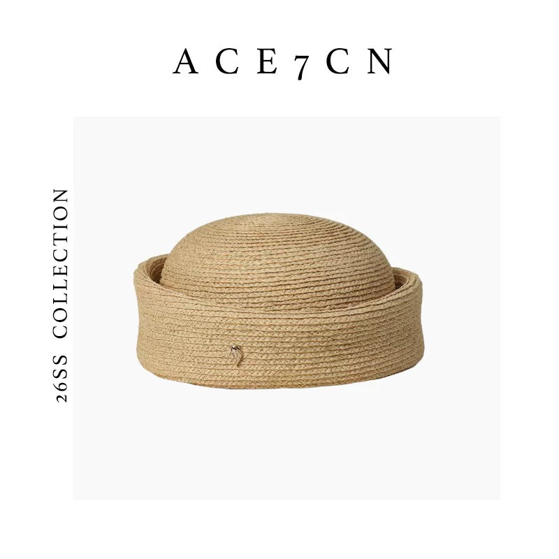 Handmade Raffia Pillbox Hat — ACE7CN