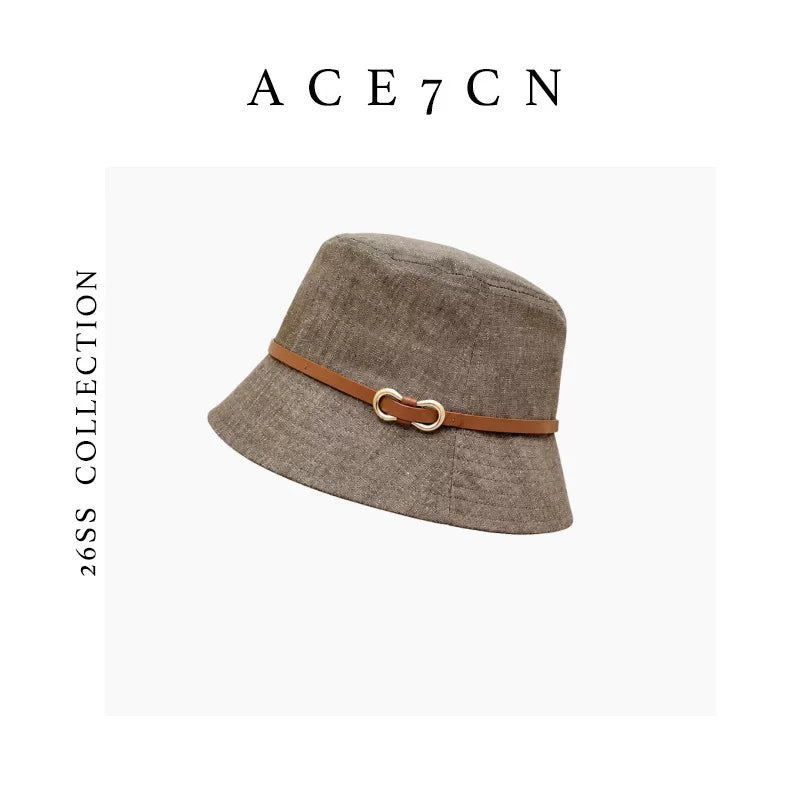 Soft Cotton-Linen Bucket Hat — ACE7CN