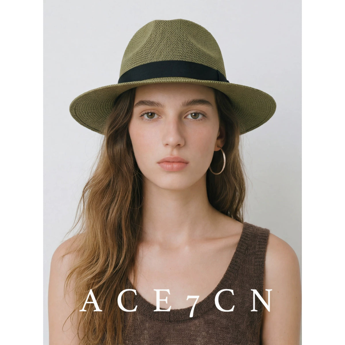 Western Straw Panama Hat — ACE7CN