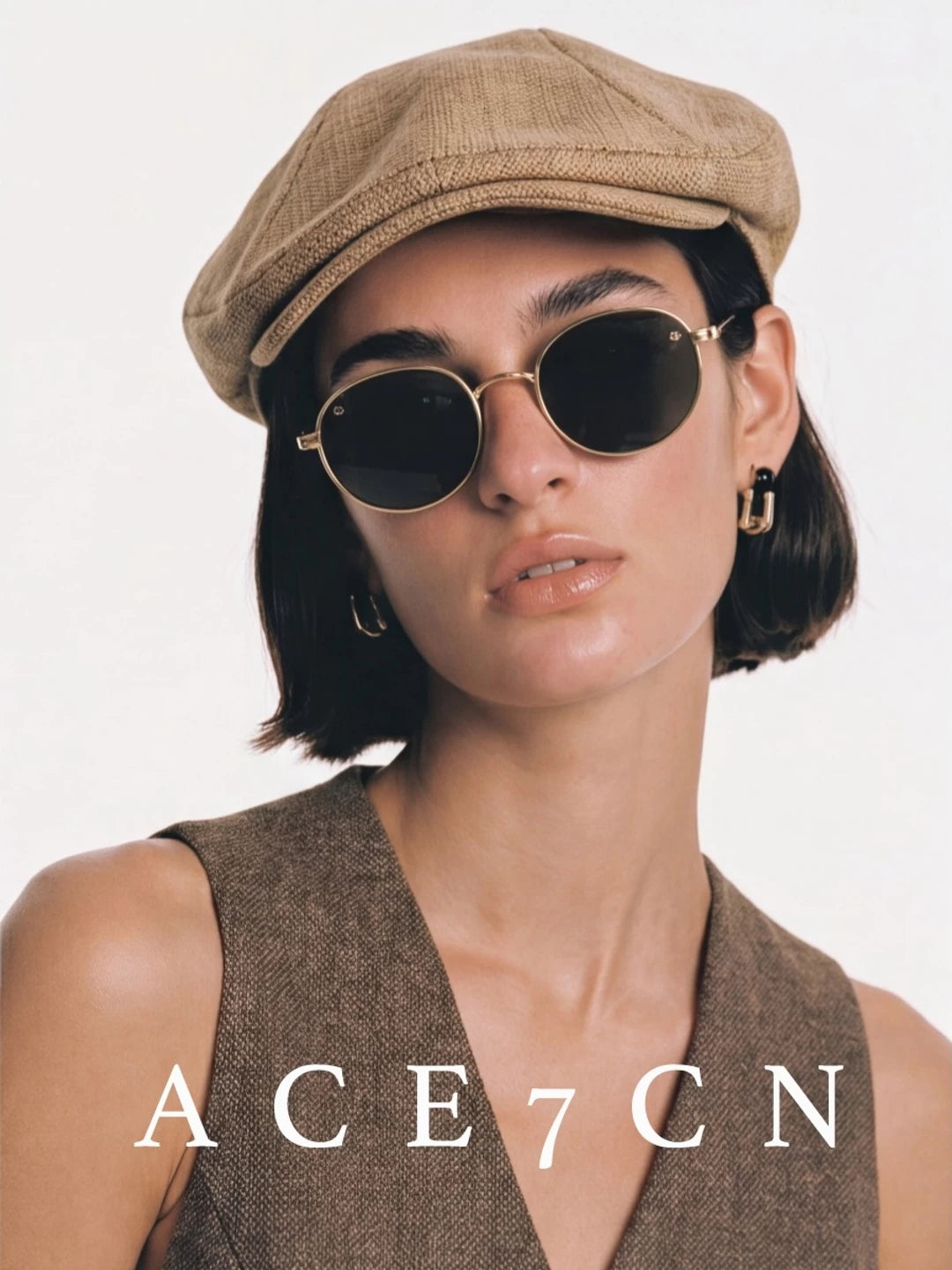 Linen Flat Cap — ACE7CN