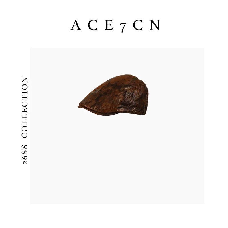 Bronze Metallic Flat Cap — ACE7CN
