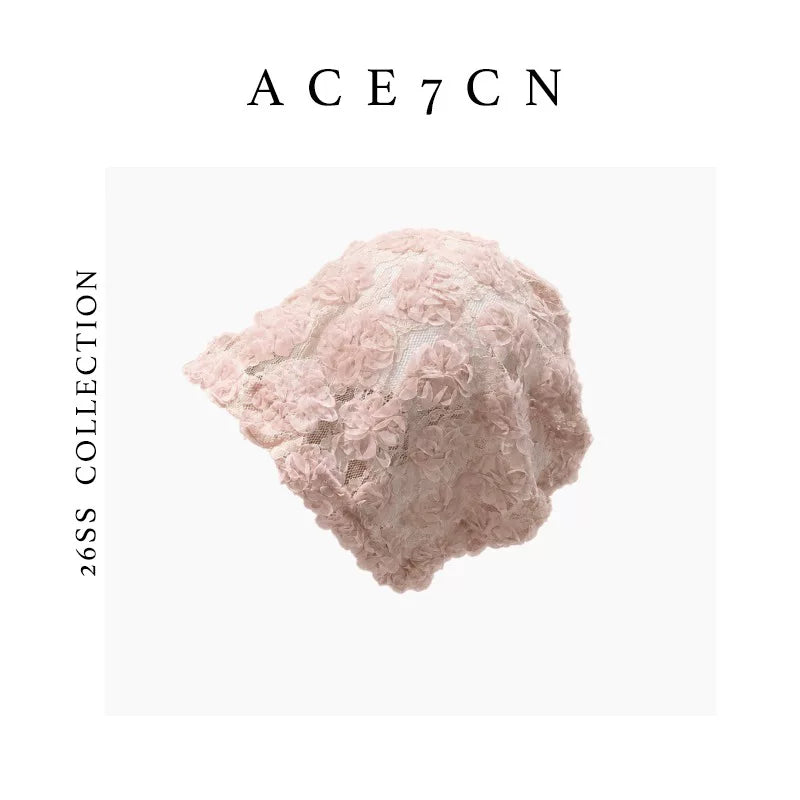 Rose-Flower Head Scarf Hat — ACE7CN