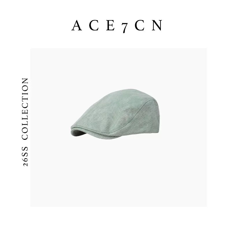 Soft Cotton Flat Cap — ACE7CN