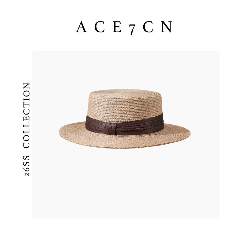 Plant-Fibre Raffia Fedora — ACE7CN
