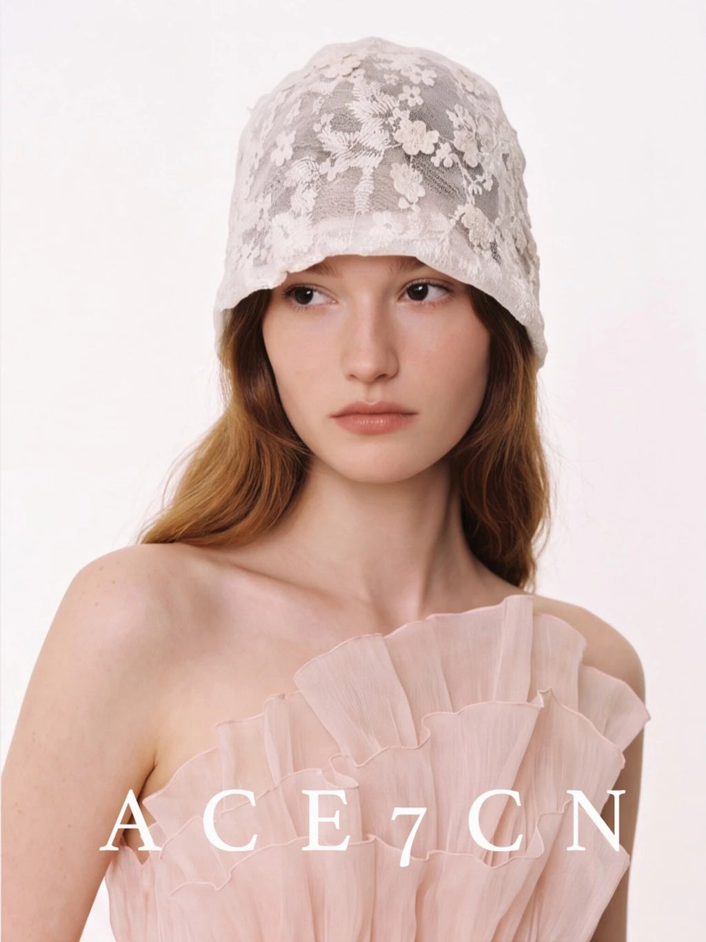 Floral Crochet Lace Head Scarf Hat — ACE7CN