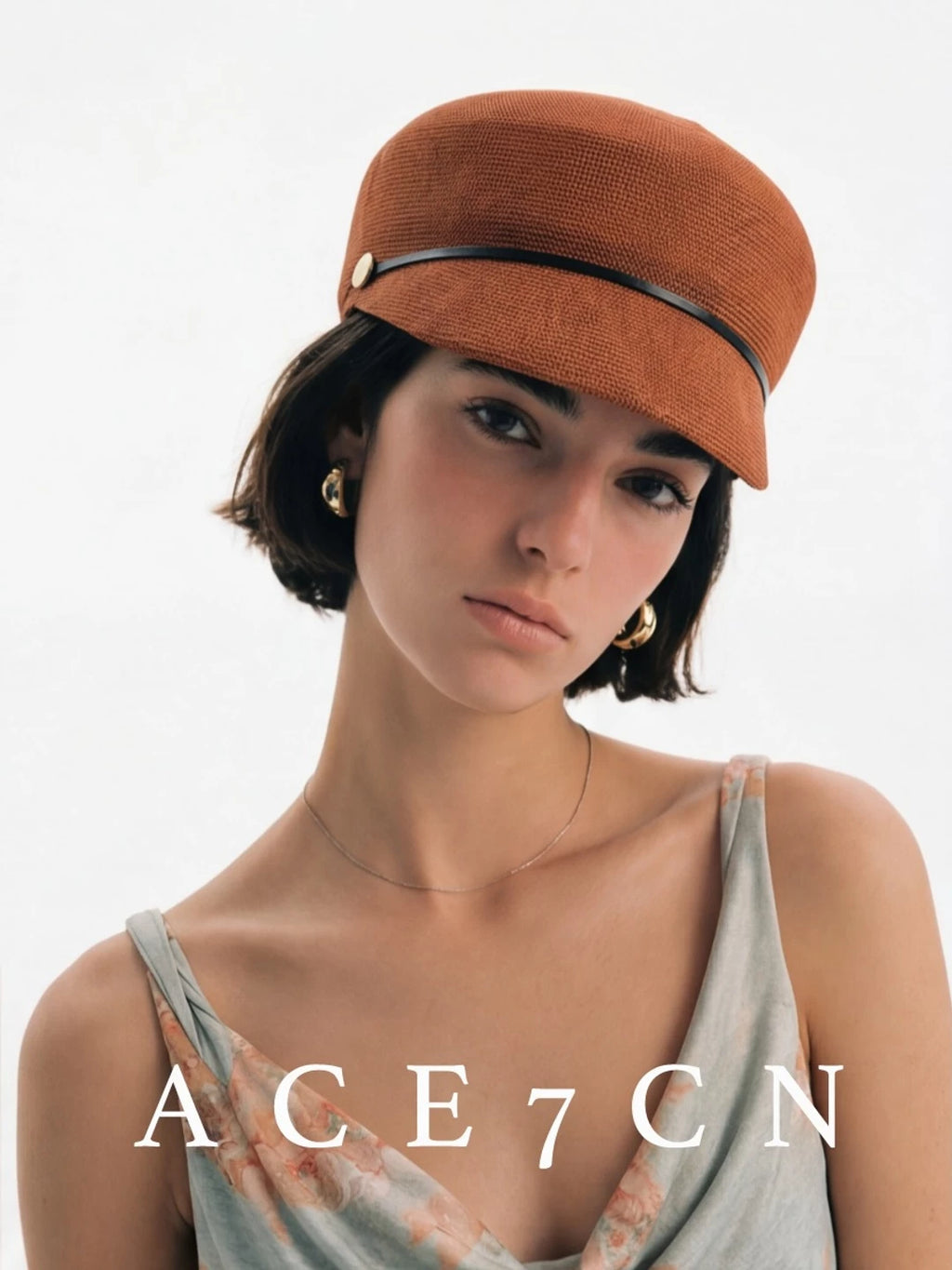 Short-Brim Equestrian Cap — ACE7CN
