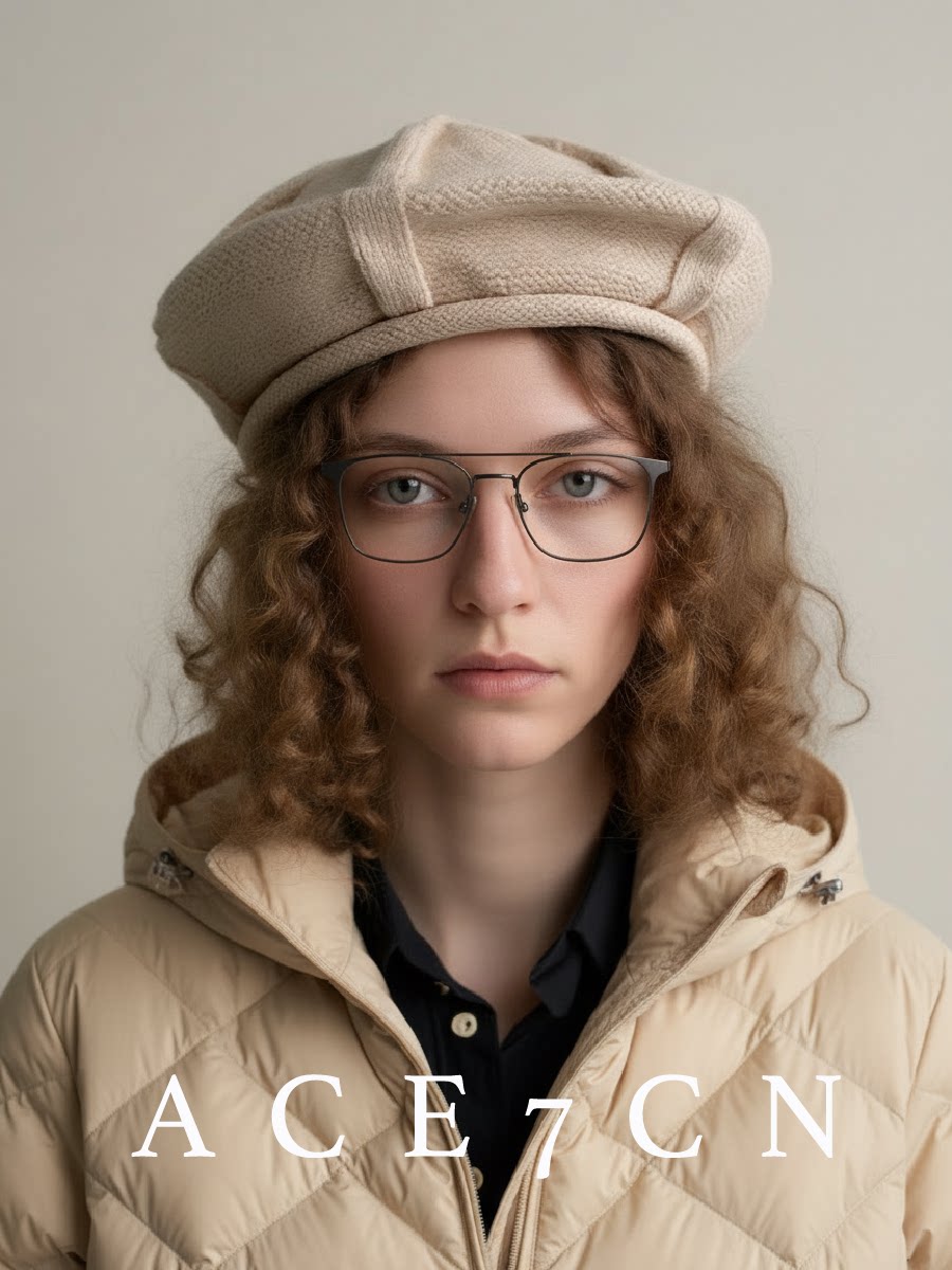 Relaxed Knit Wool Beret — ACE7CN