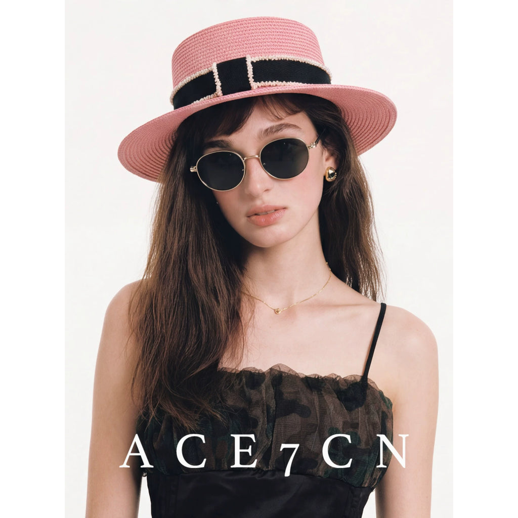 Fine Paper-Straw Wide-Brim Fedora — ACE7CN