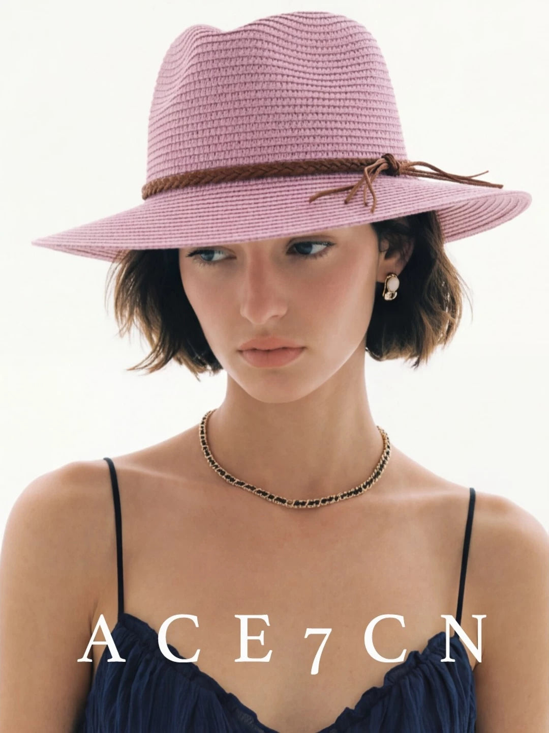 Woven Straw Panama Hat — ACE7CN