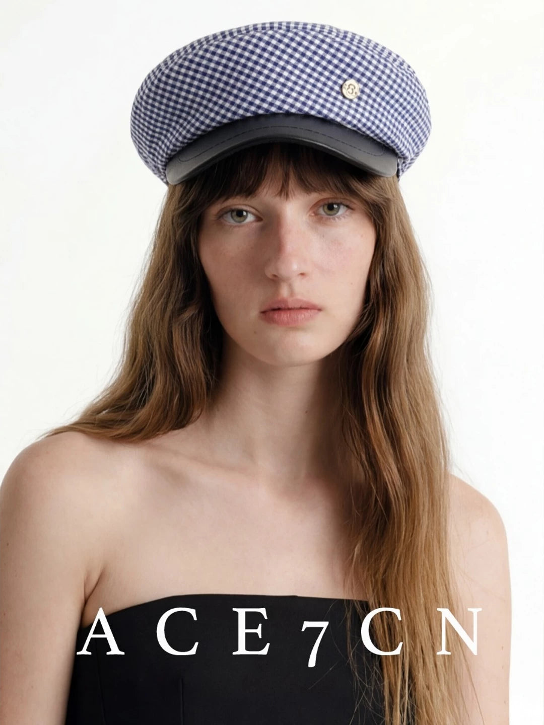 Lightweight Plaid Newsboy Cap — ACE7CN
