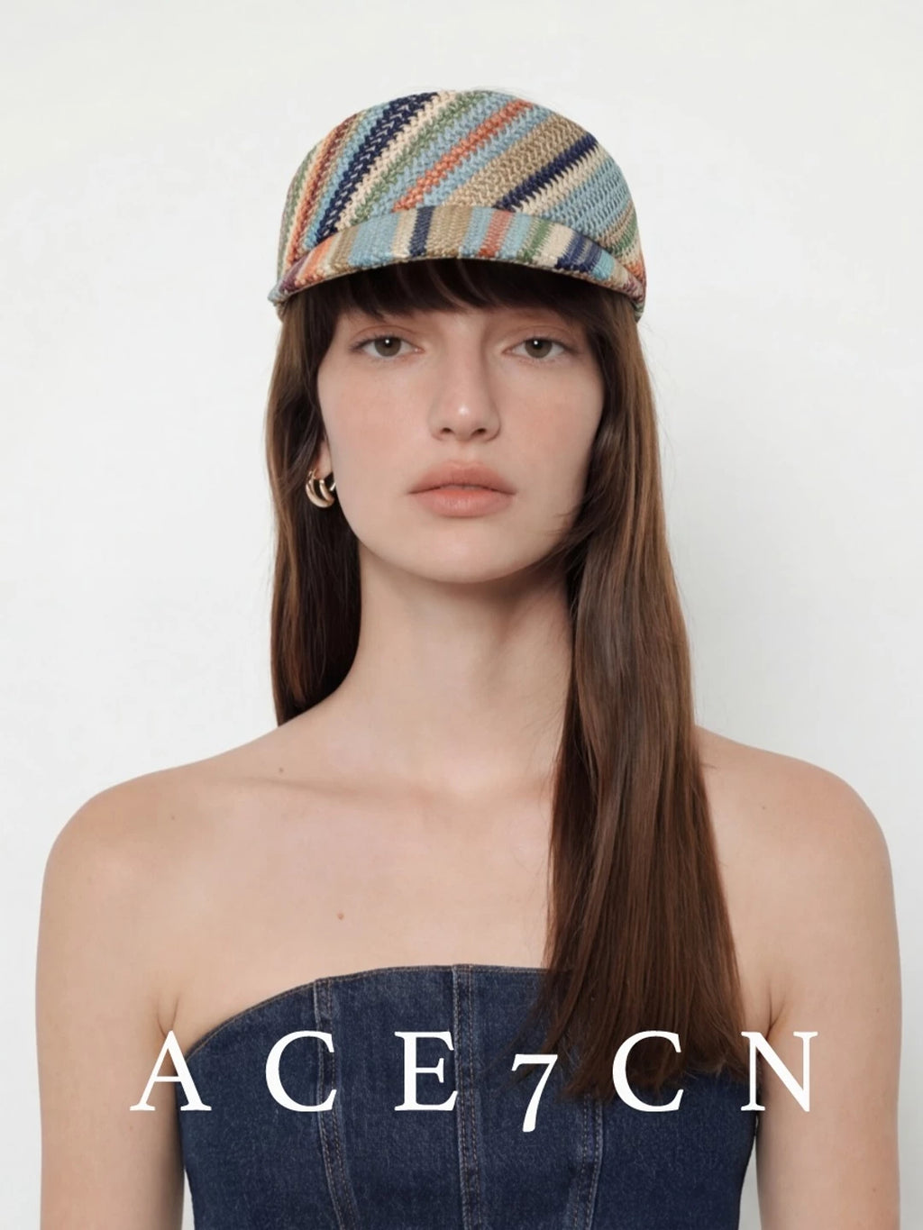 Striped Nautical Visor — ACE7CN