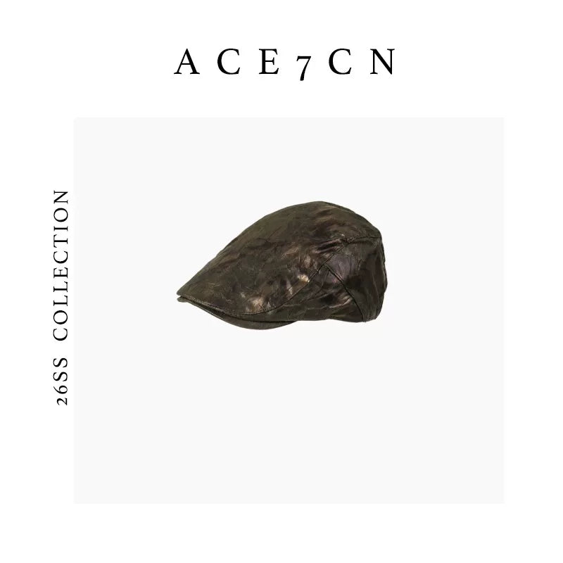 Bronze Metallic Flat Cap — ACE7CN