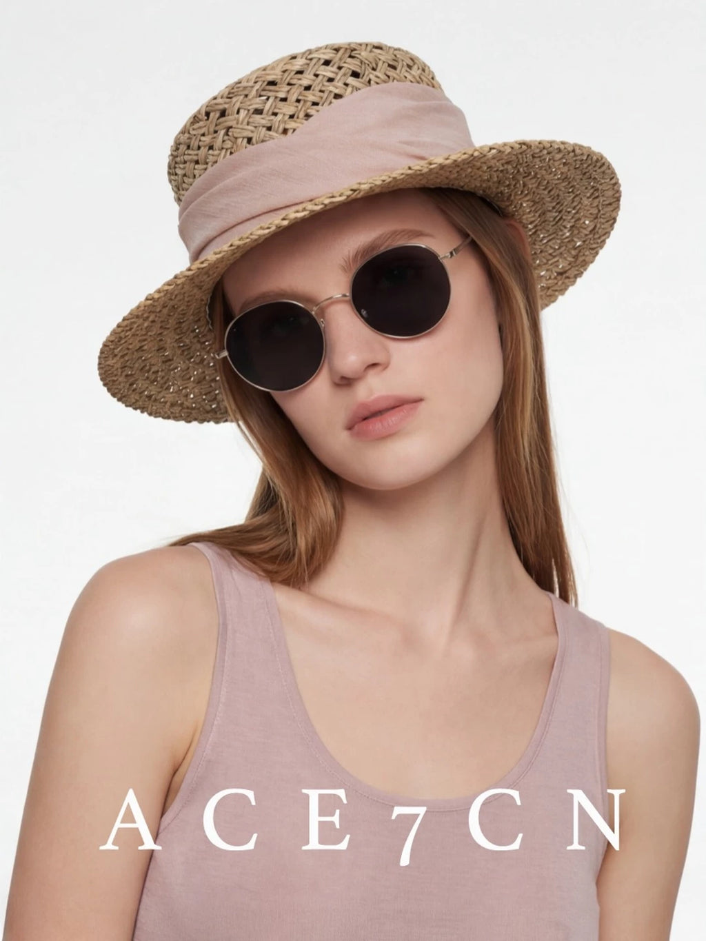 Fine-Woven Straw Fedora — ACE7CN