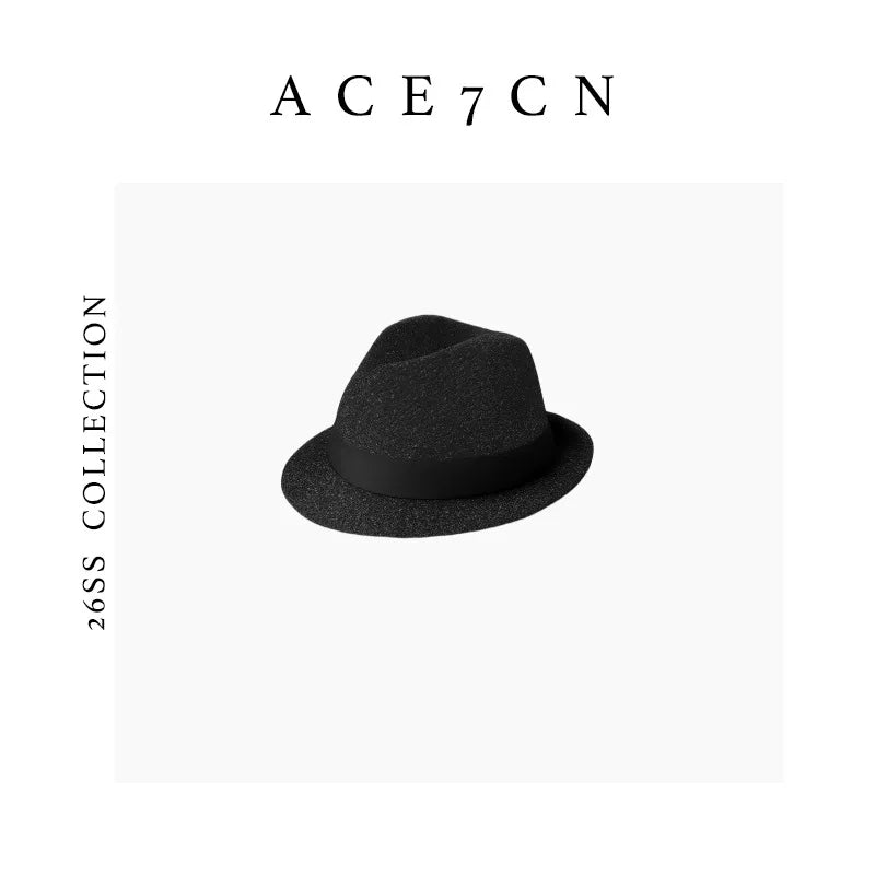 Short-Brim Paper-Straw Fedora — ACE7CN