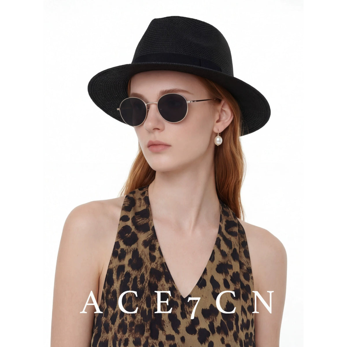 Western Straw Panama Hat — ACE7CN