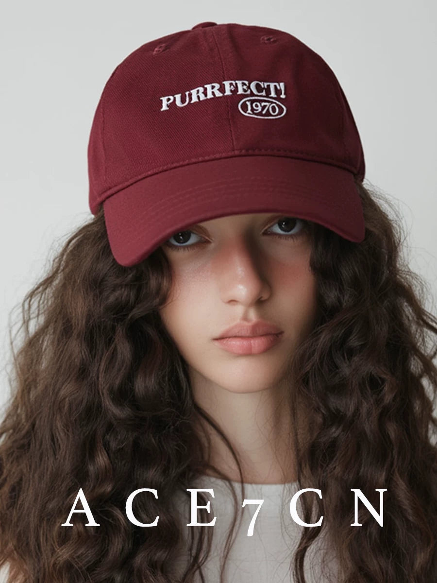 Letter-Detail Baseball Cap — ACE7CN