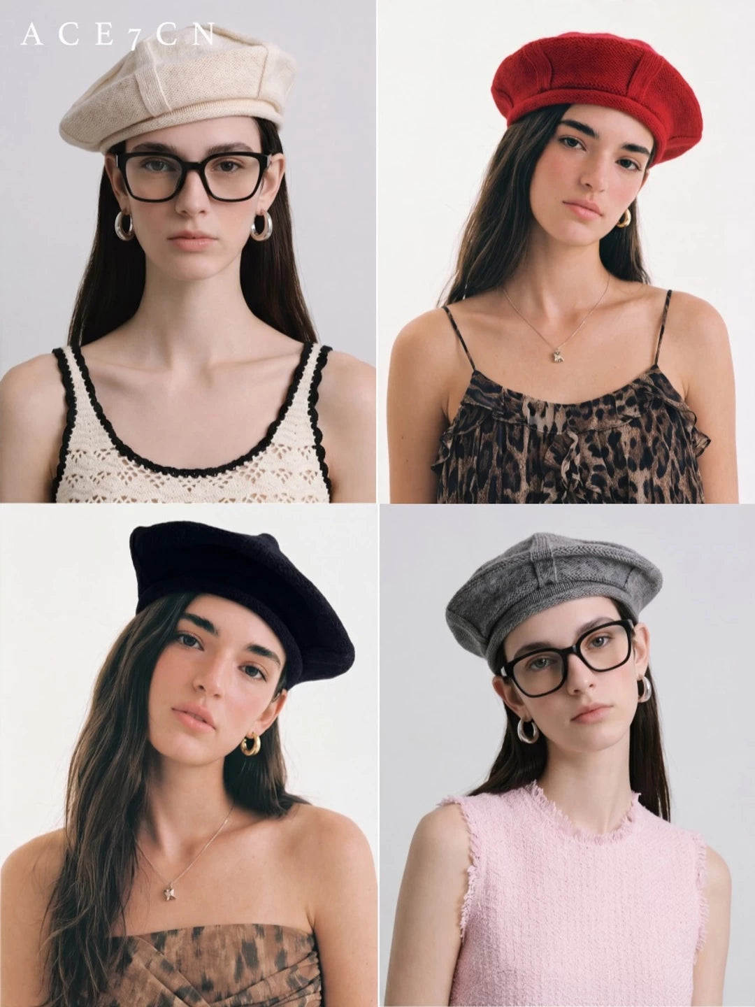 Soft Wool Knit Beret — ACE7CN