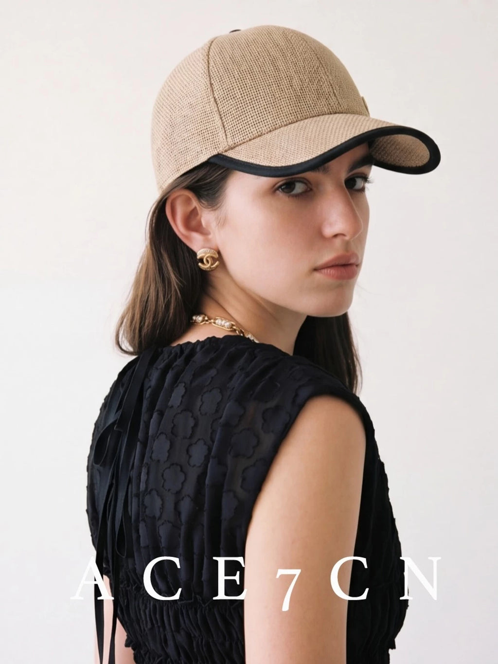 Multicolor Woven Straw Baseball Cap — ACE7CN