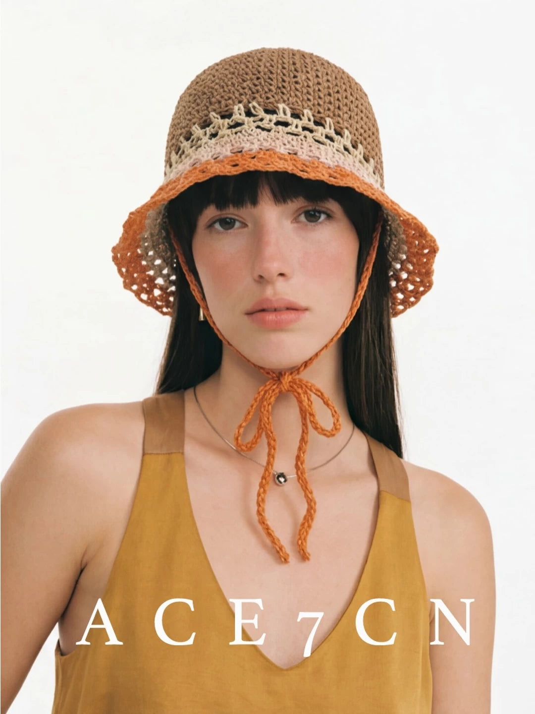 Rainbow Hand-Crochet Bucket Hat — ACE7CN