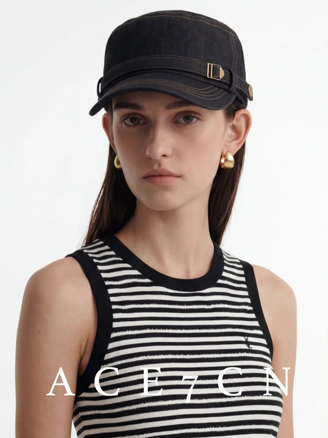 Breathable Denim Equestrian Cap — ACE7CN