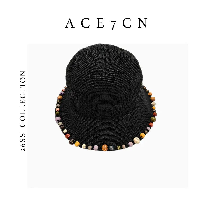 Gemstone-Trim Bucket Hat — ACE7CN